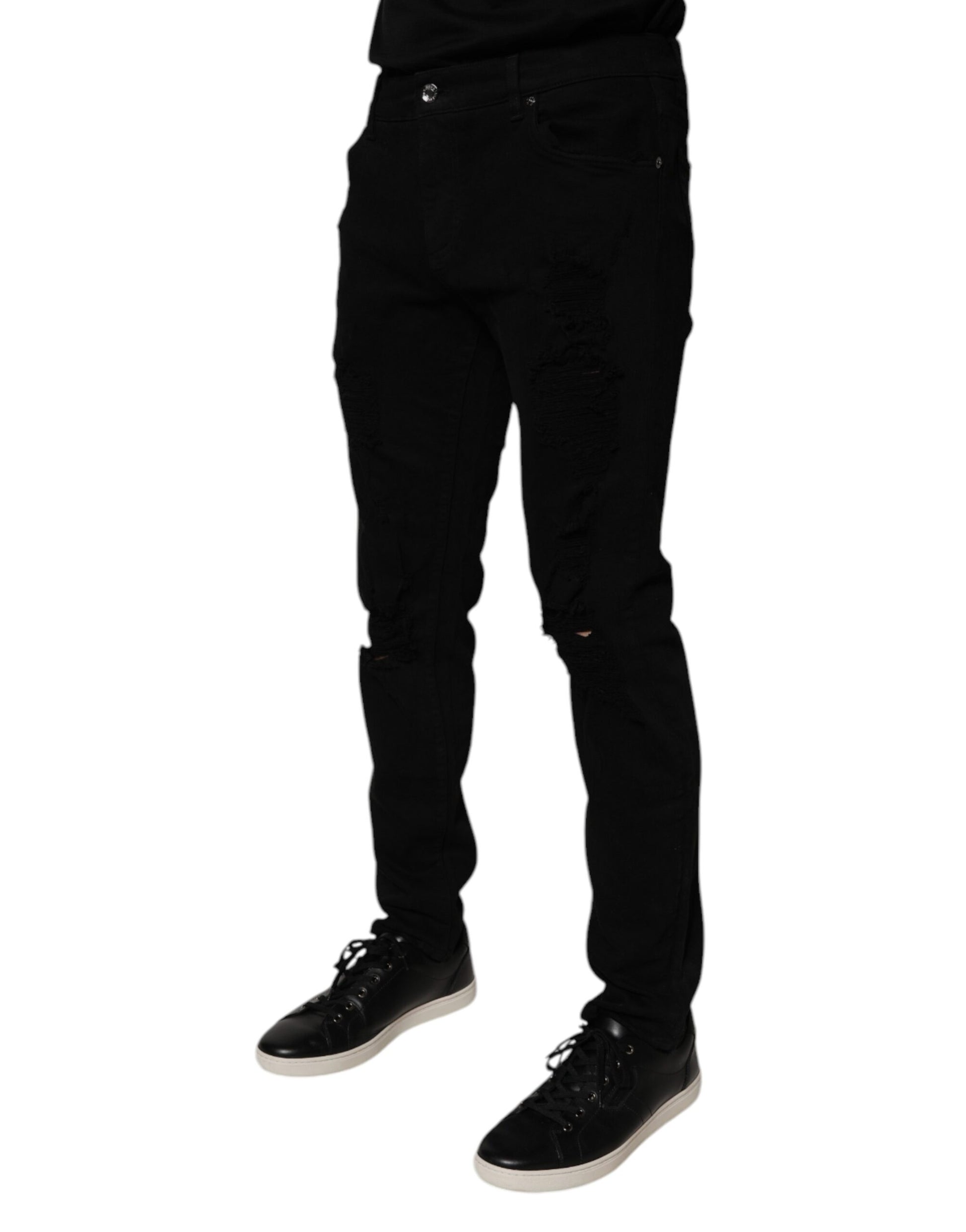 Man wearing black pants and shoes