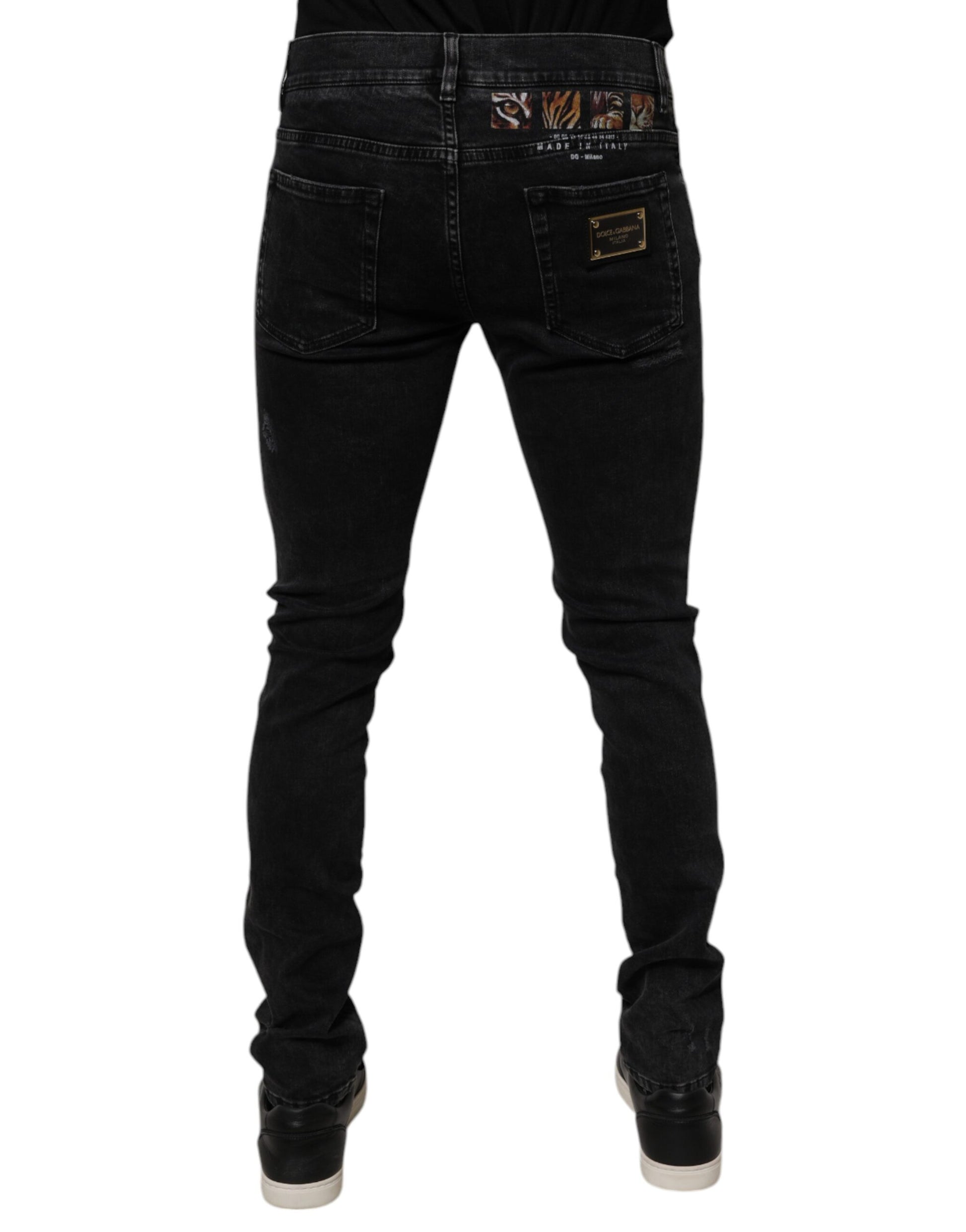Pair of black jeans on a mannequin
