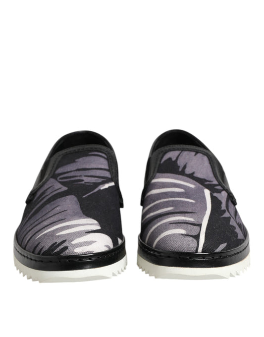 Pair of shoes with floral pattern on top
