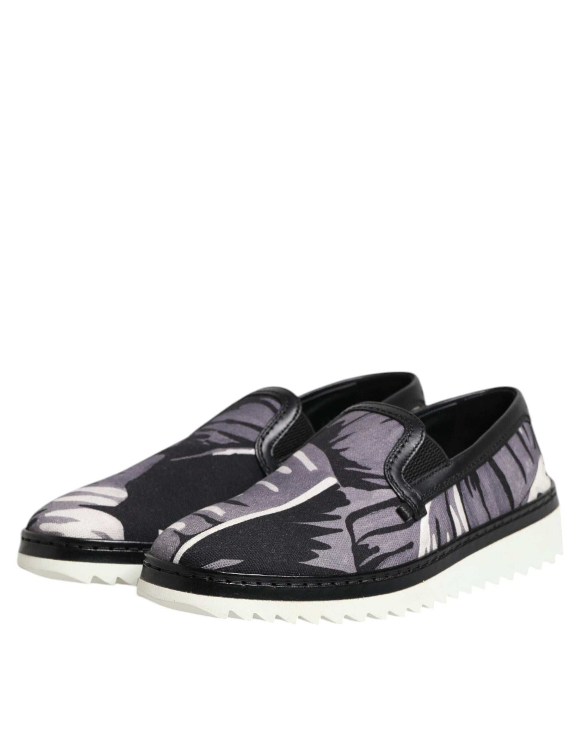 Pair of patterned slip on shoes