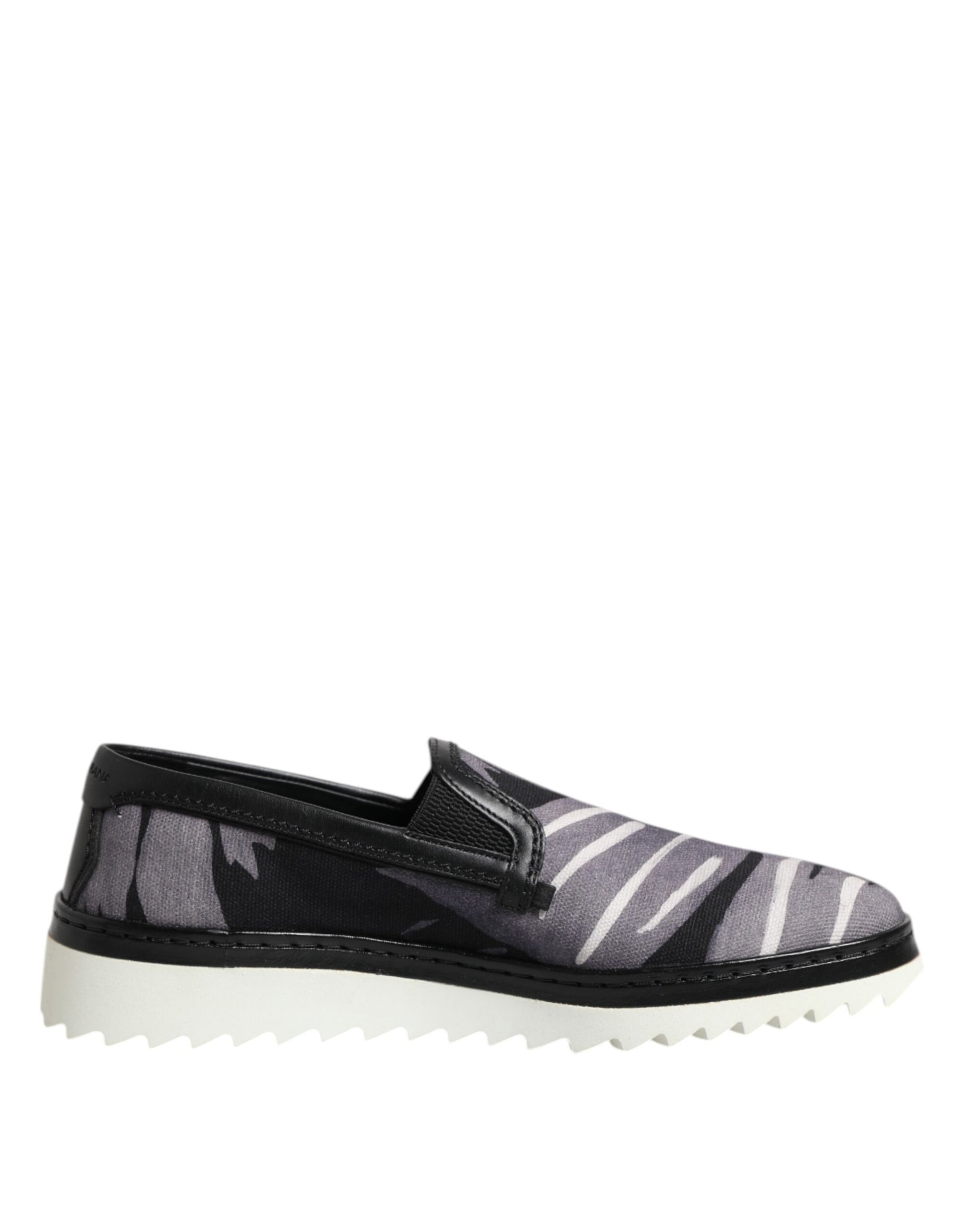 Pair of patterned slip on shoes