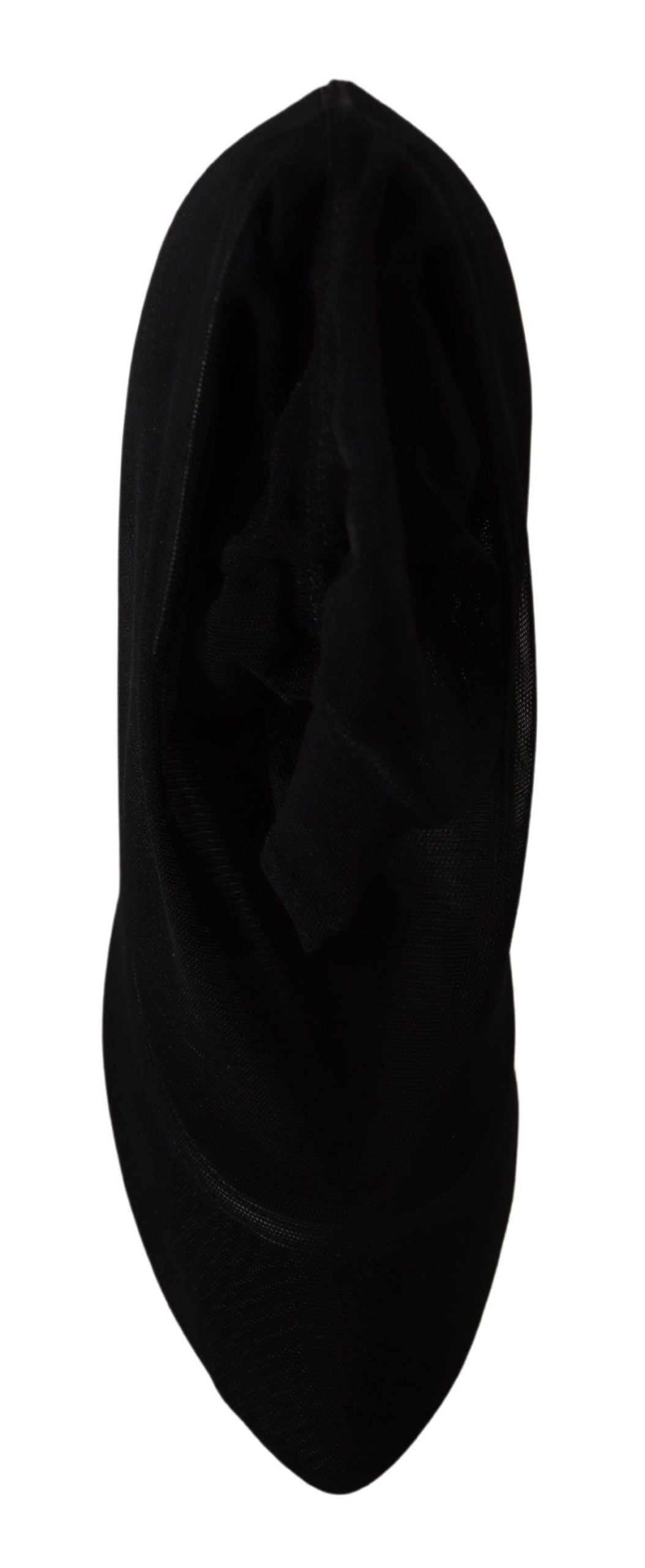 Black and white image of a shoe with a black sole