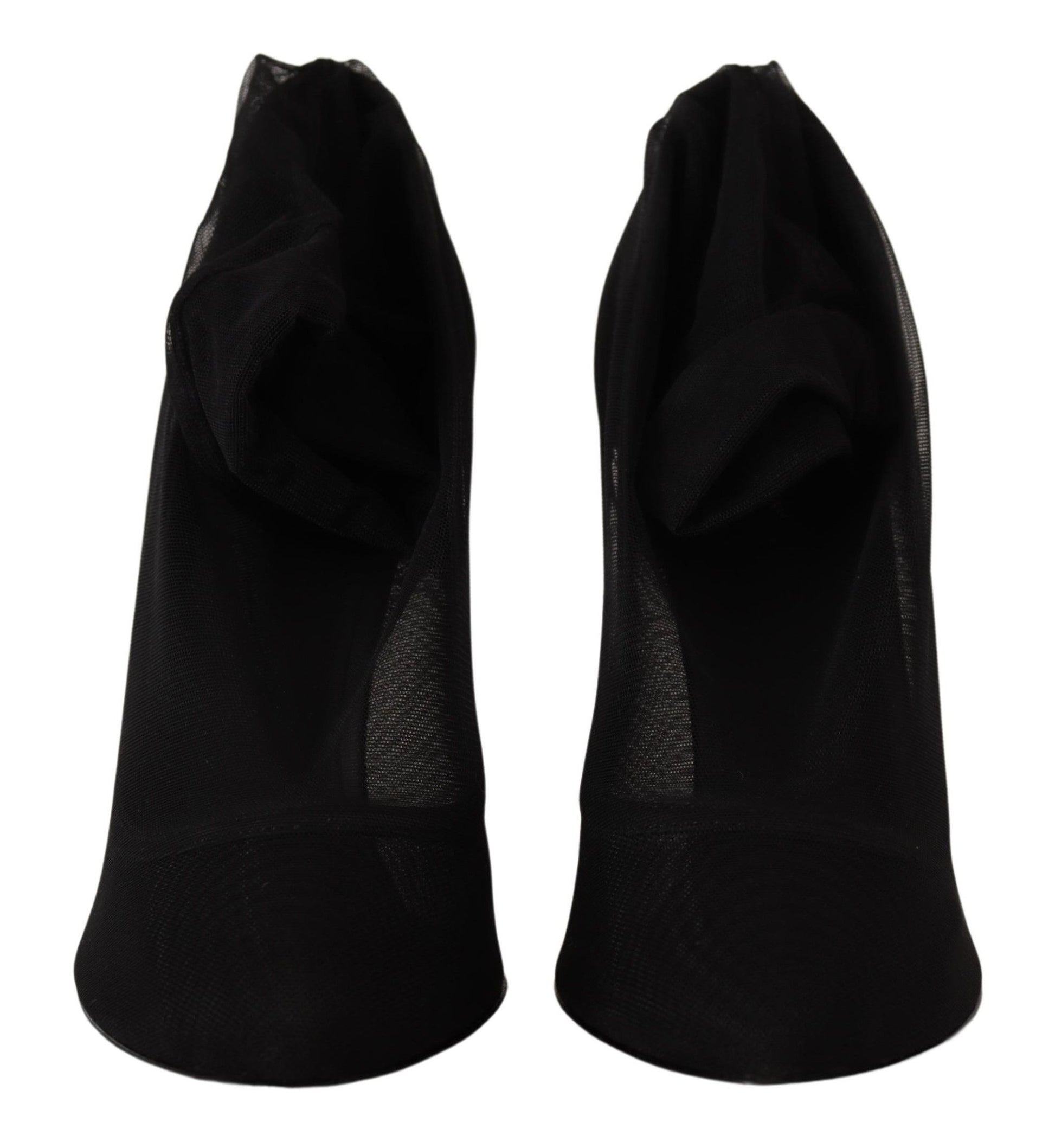 Pair of black gloves with a zippered closure