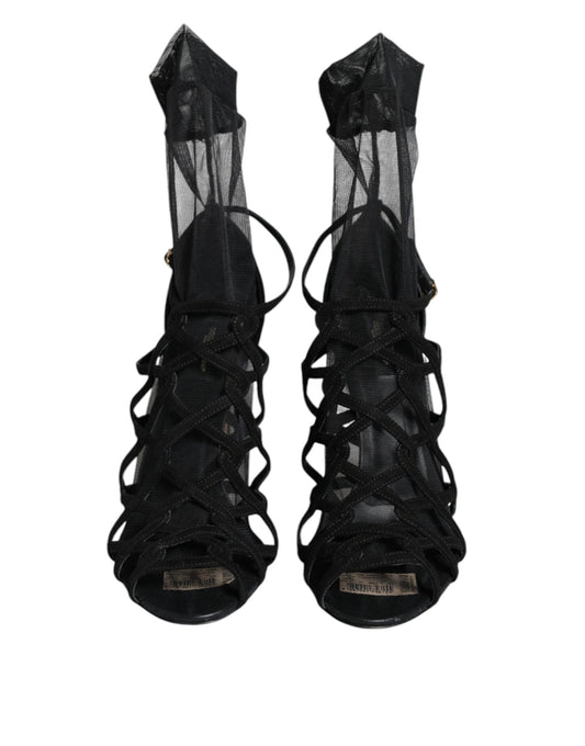 High heel shoes with straps