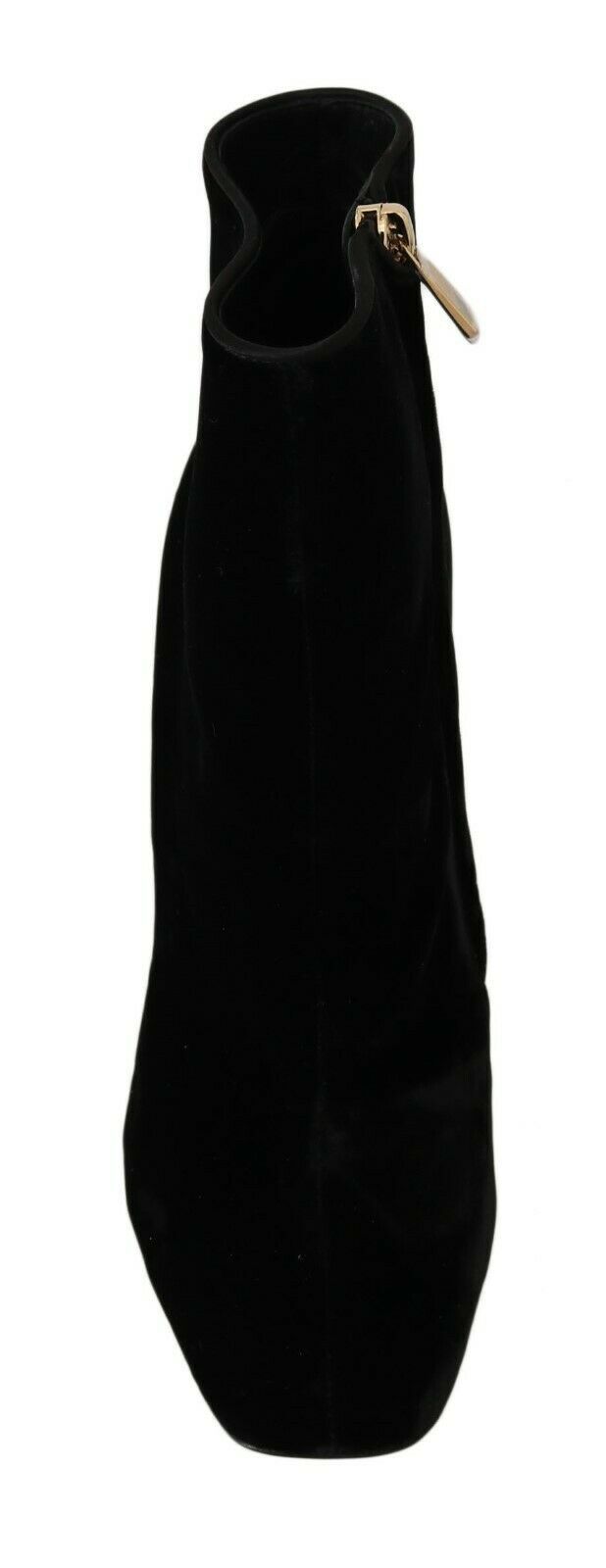 Black velvet strap with a gold buckle