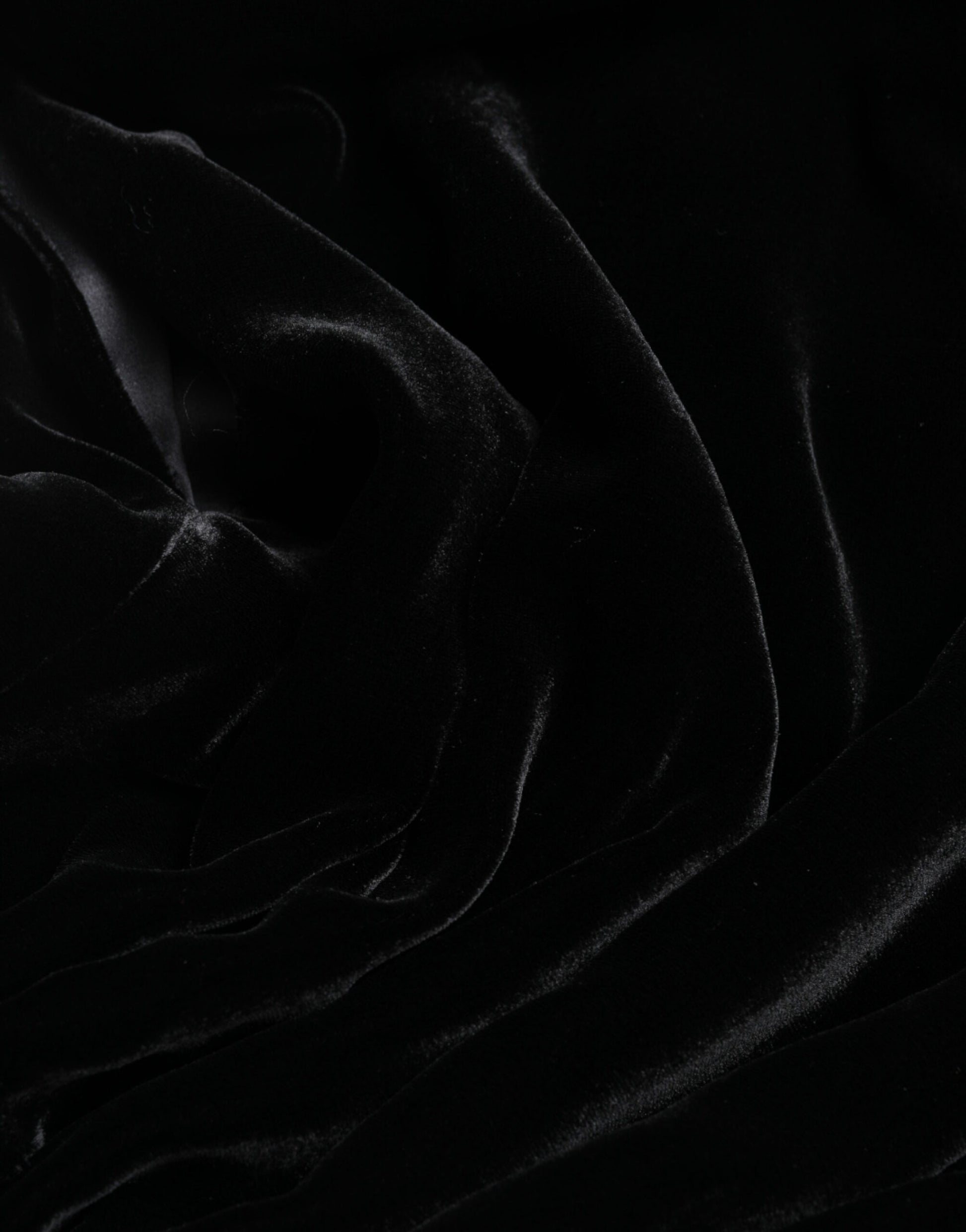 Black velvet fabric texture
