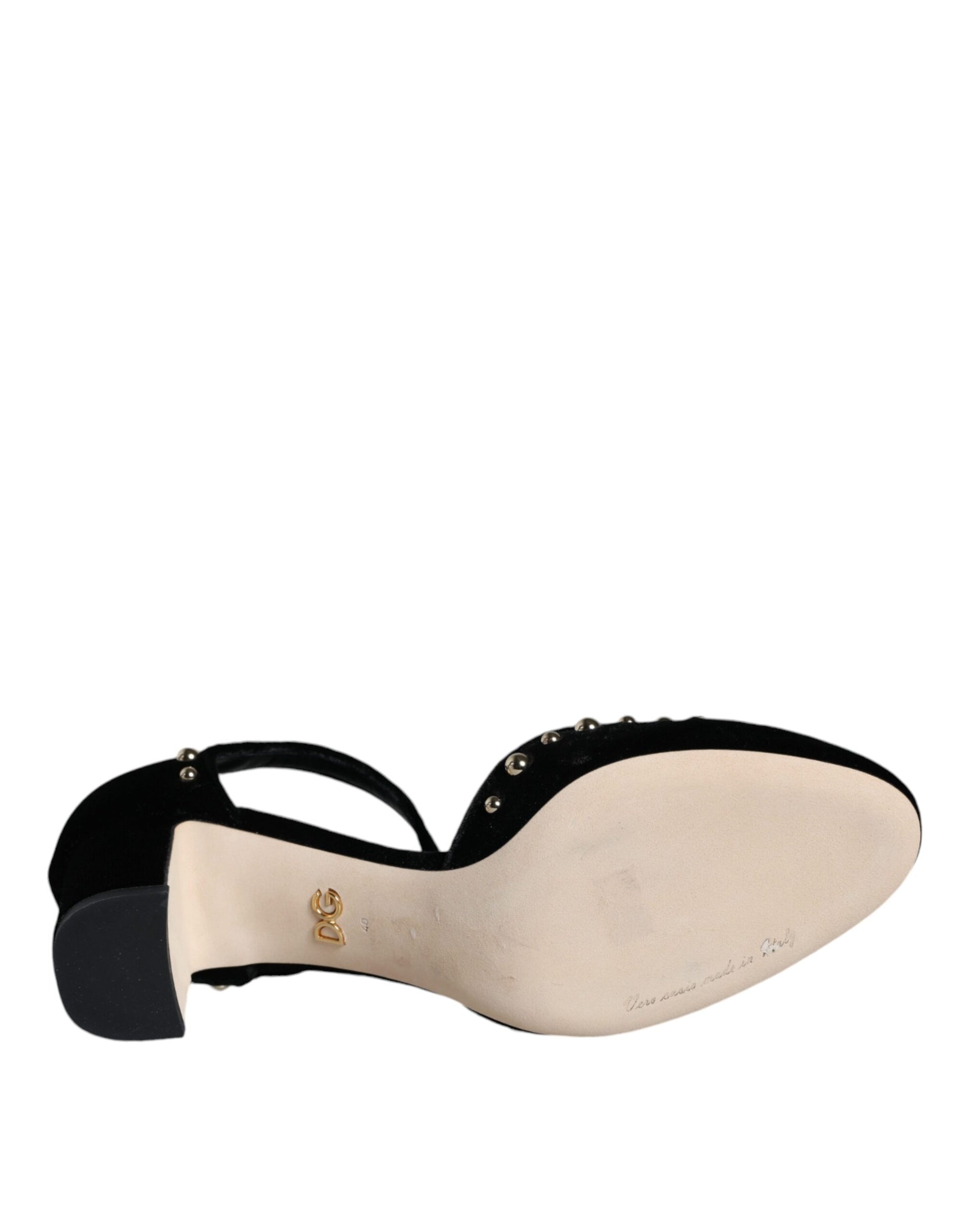 Black shoe with tan toe cap