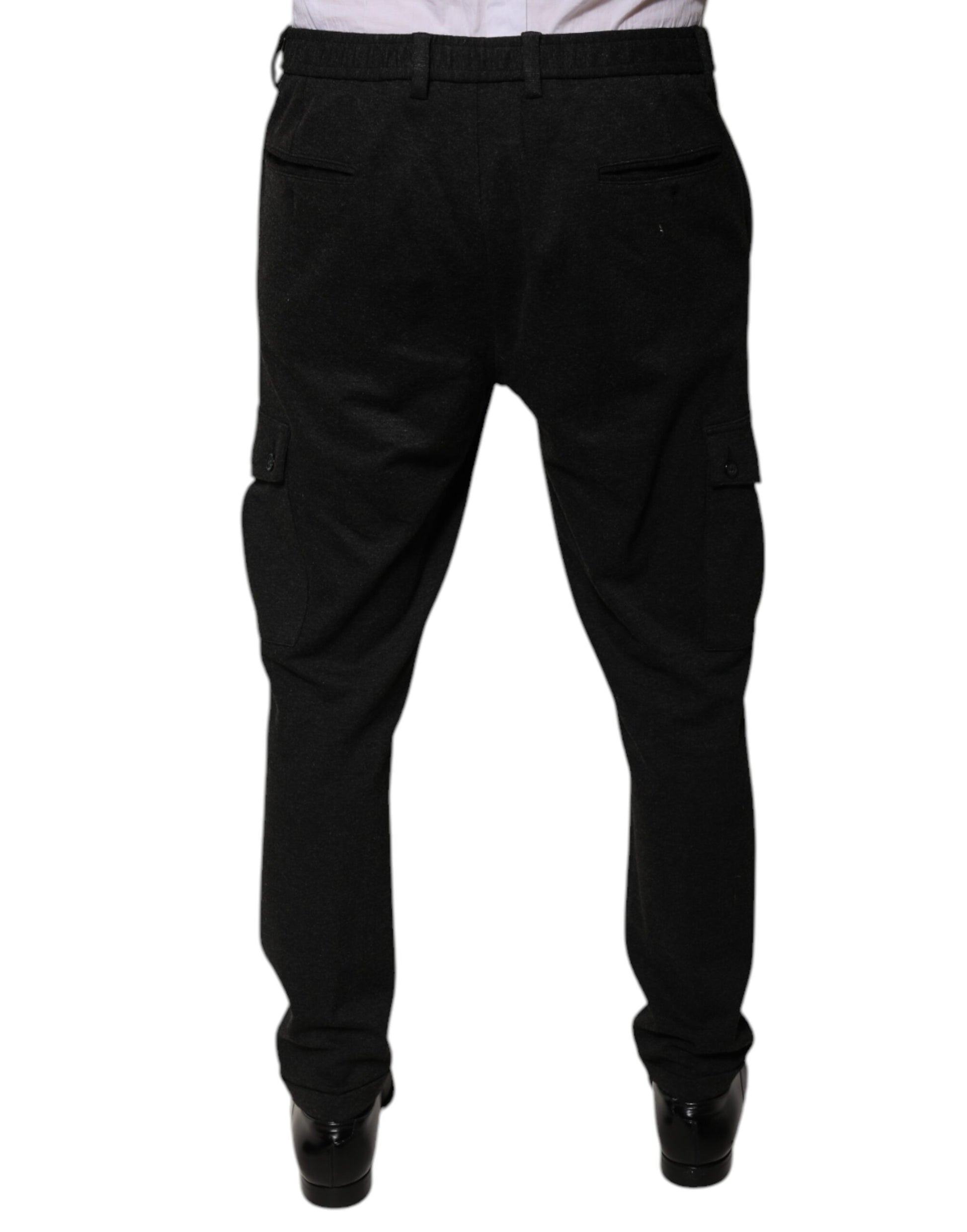 Pair of black cargo pants