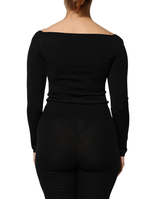 Black leggings on a woman's back