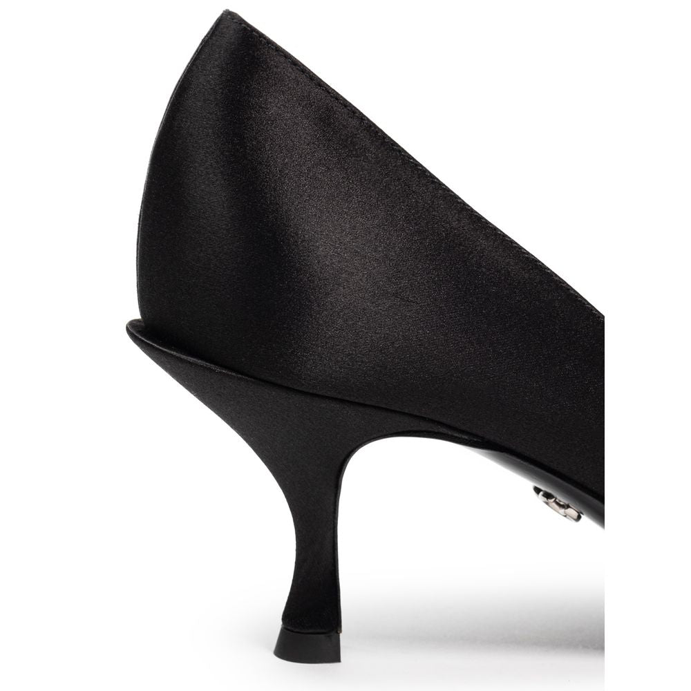 Black high heel shoe