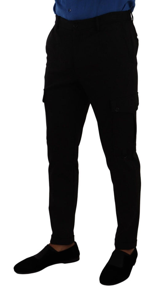 Man wearing black pants and shoes