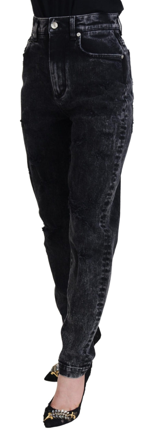 Pair of black skinny jeans on a mannequin