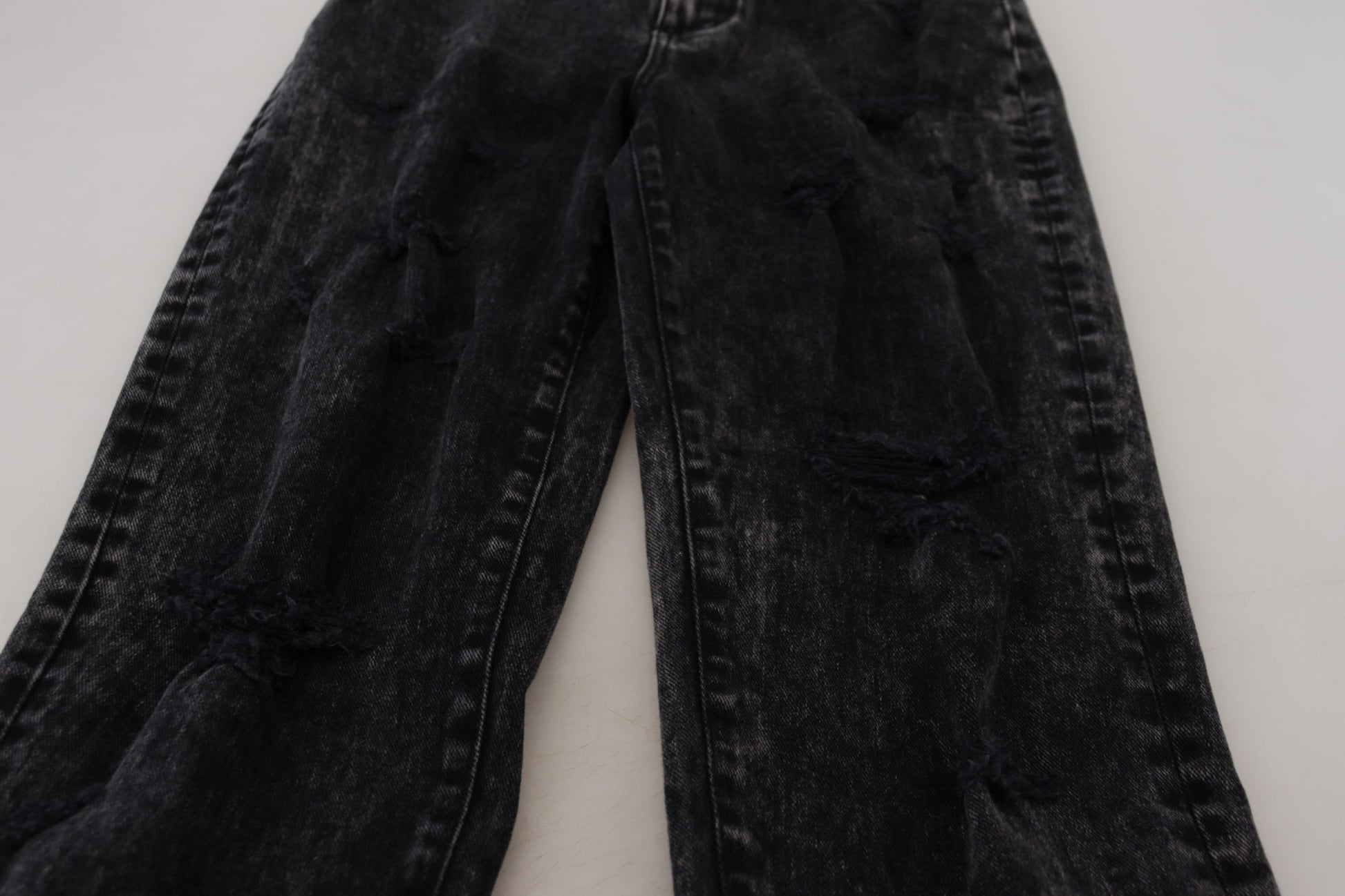 Pair of dark blue denim jeans