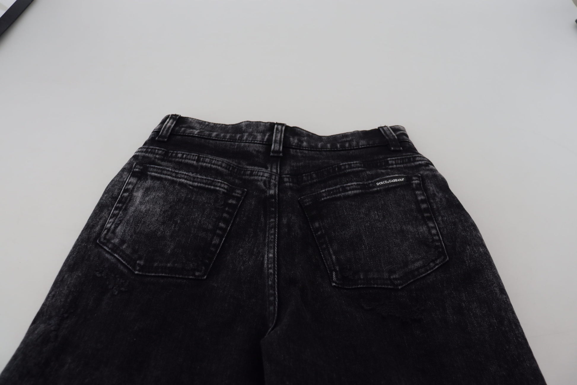 Pair of dark denim jeans