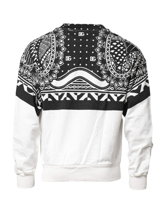 Black and white sweatshirt with tribal pattern on back