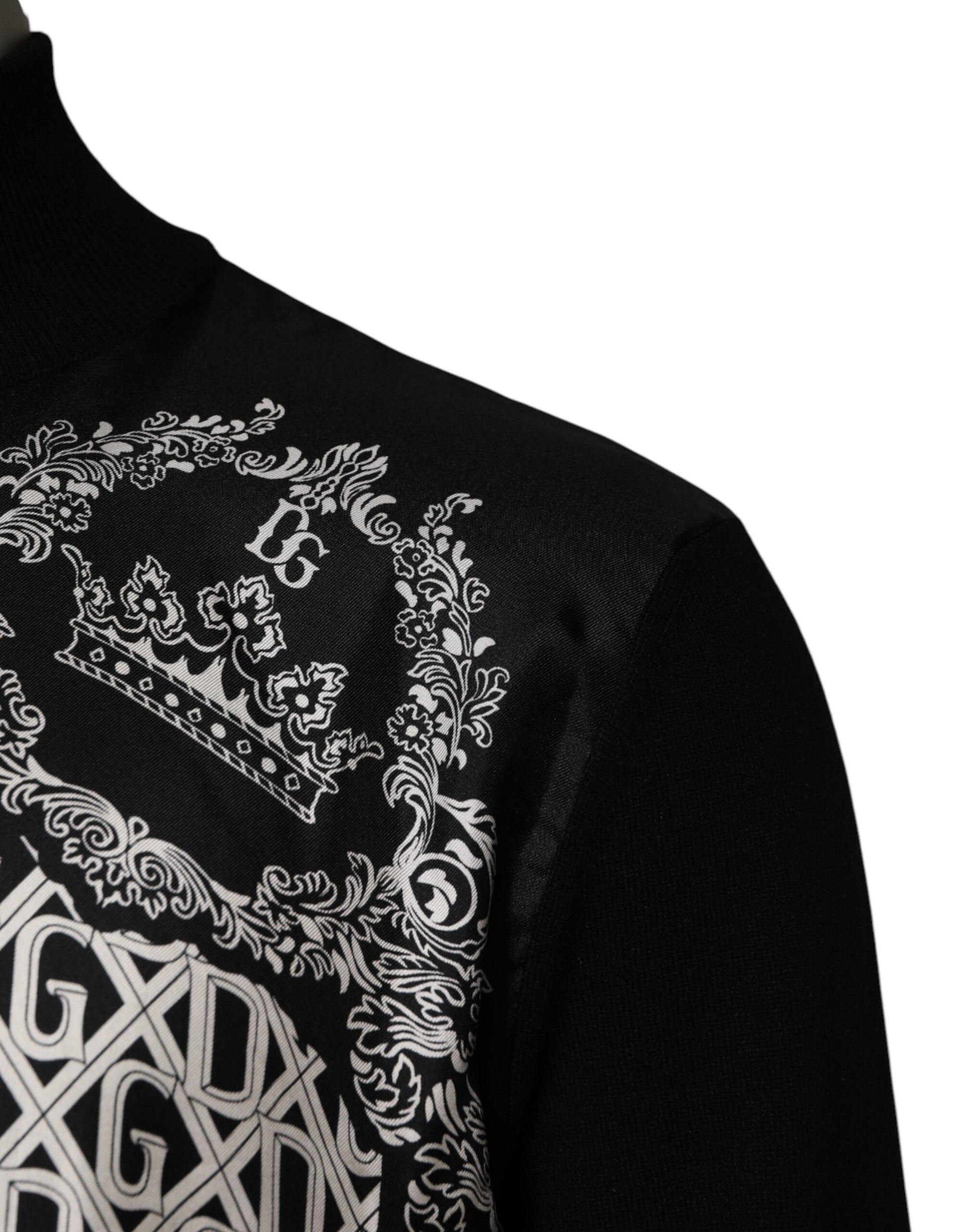 Black jacket with white embroidery on back
