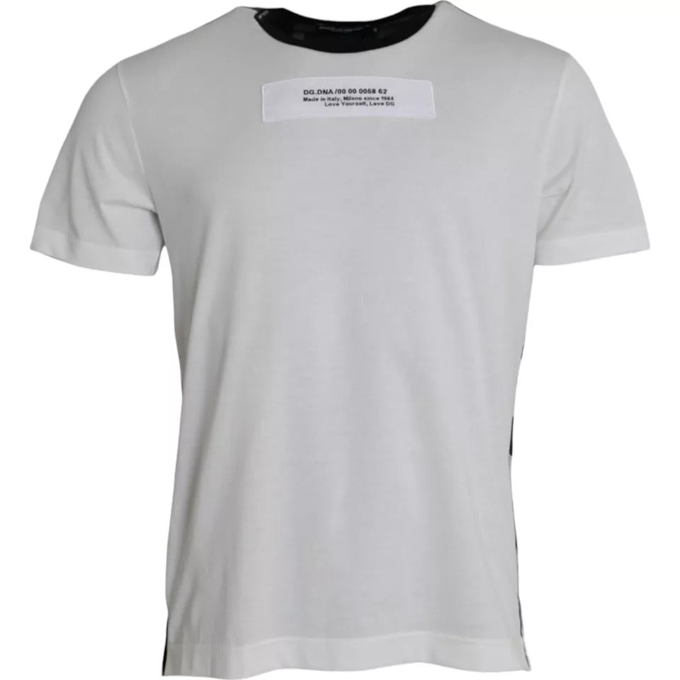 White short sleeve t-shirt on hanger