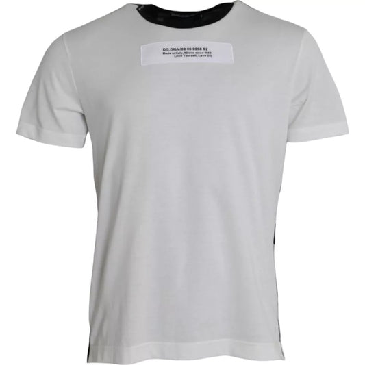 White short sleeve t-shirt on hanger