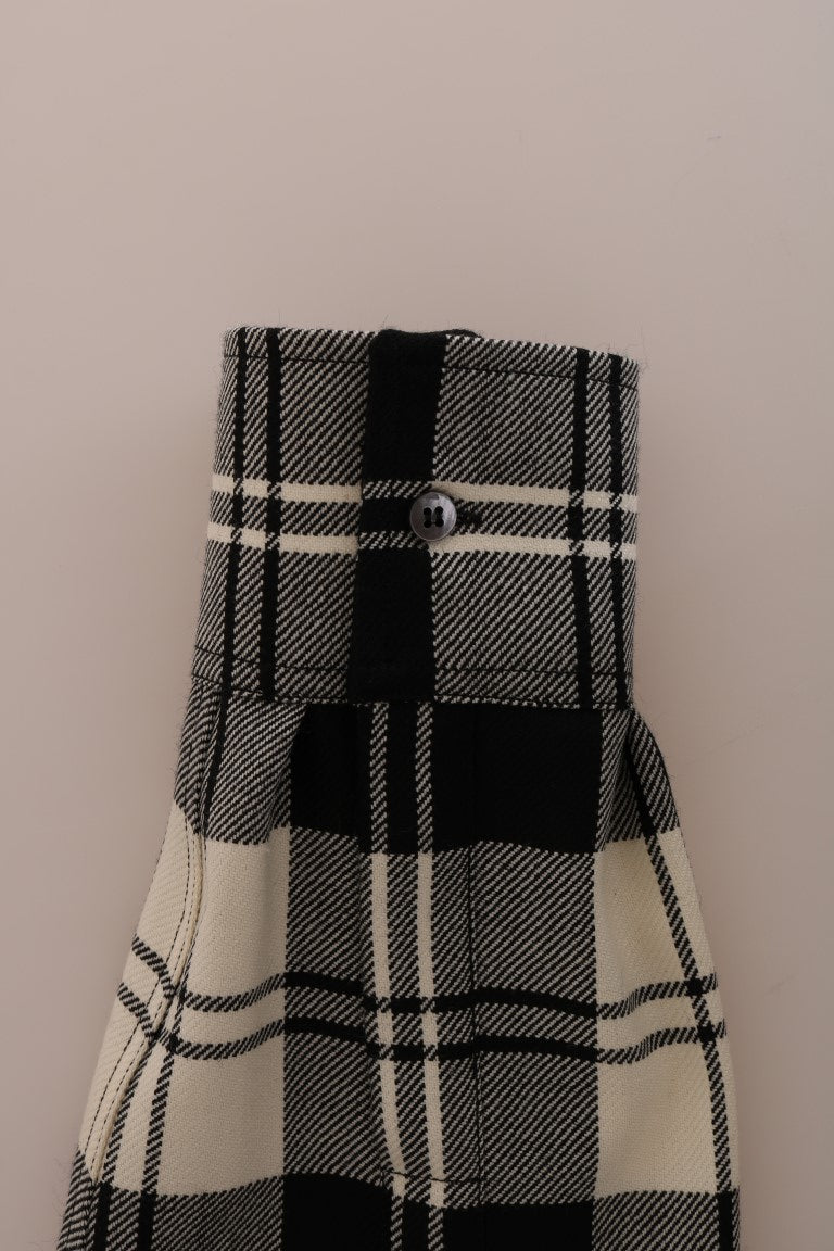 Plaid fabric item on wall