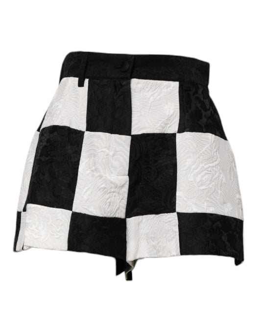 Black and white checkered skirt