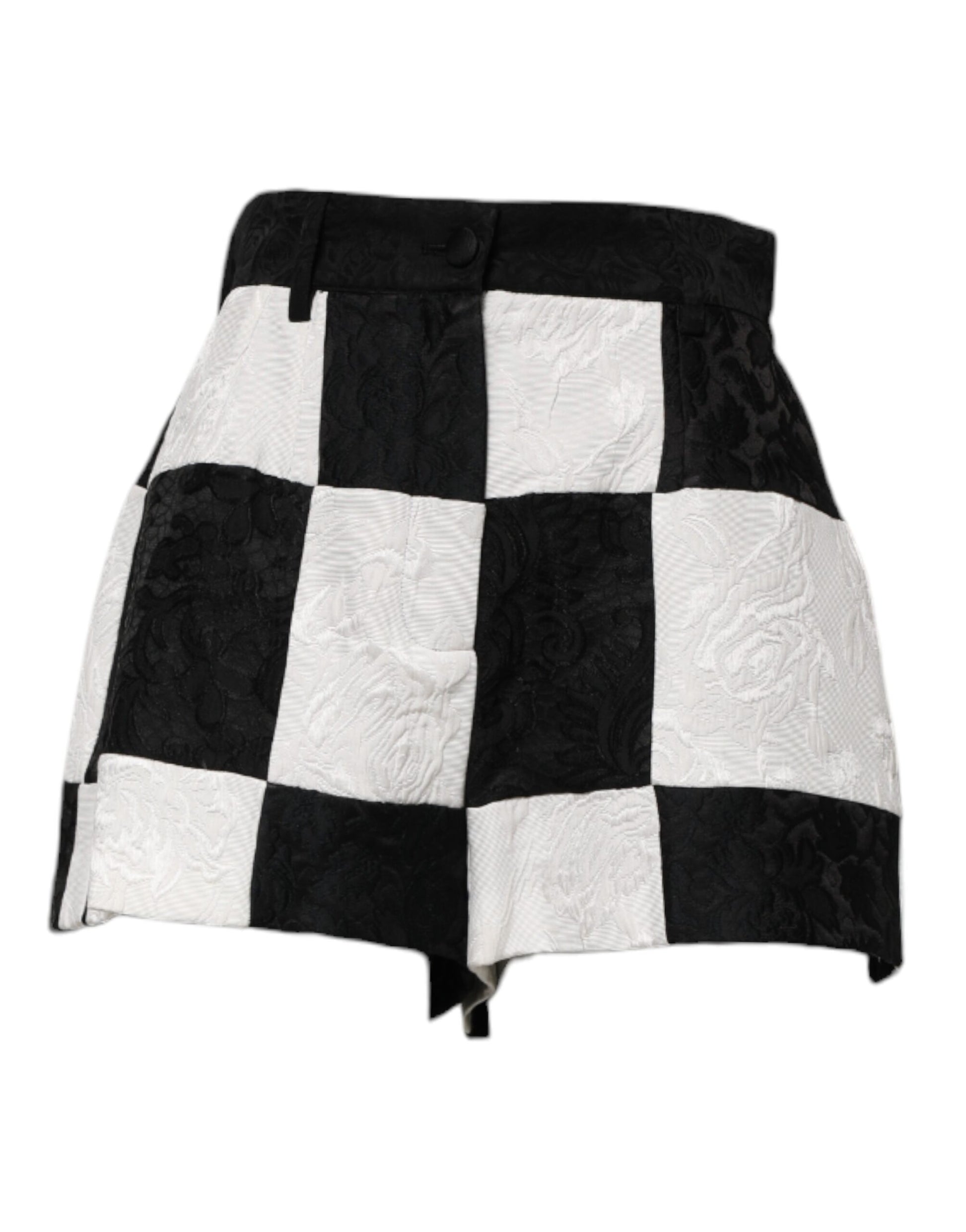 Black and white checkered skirt
