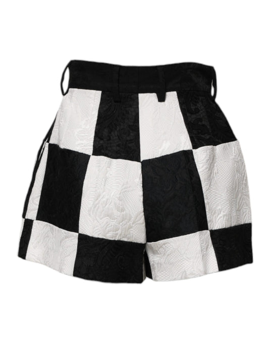 Black and white checkered shorts