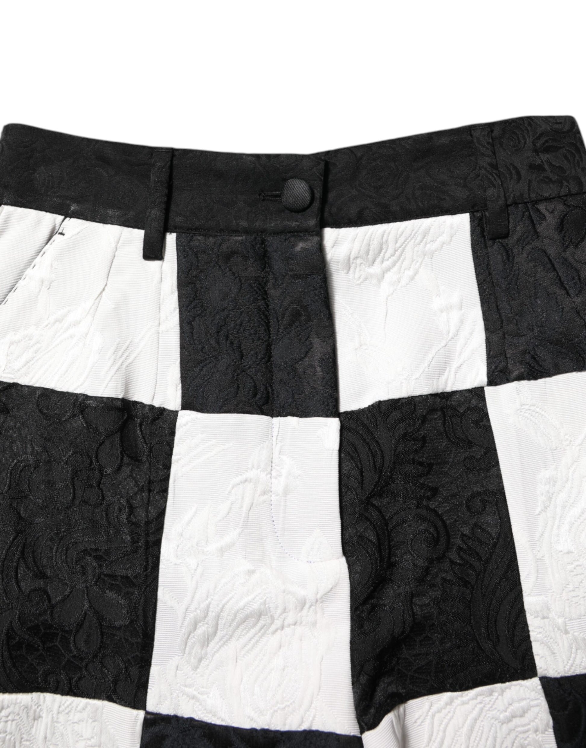 Pair of shorts with checkered pattern