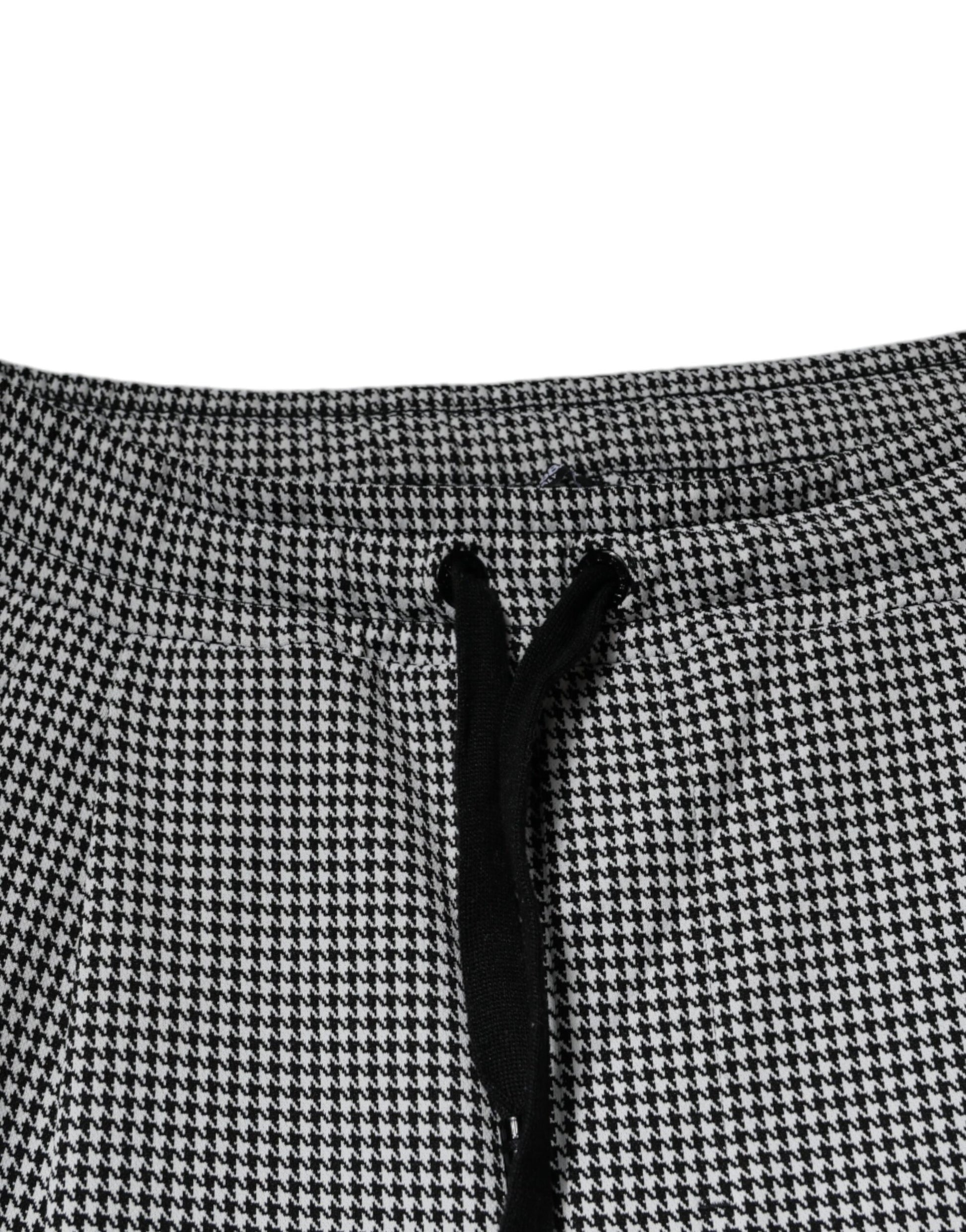 Black and white checkered pants