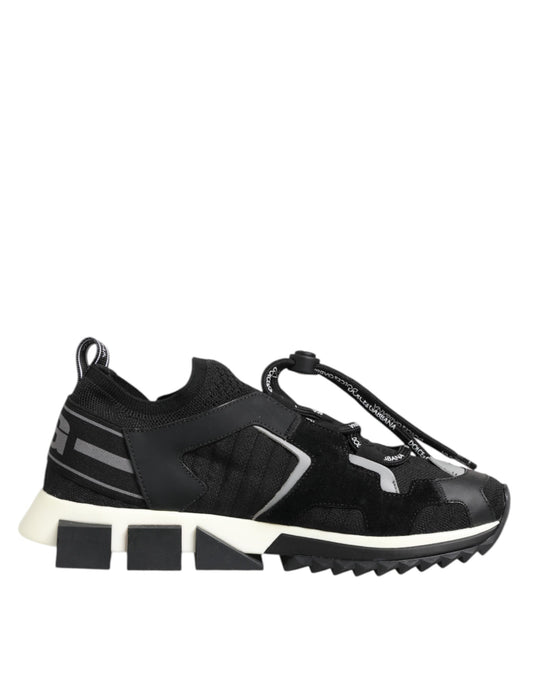 Black and white sneaker with laces