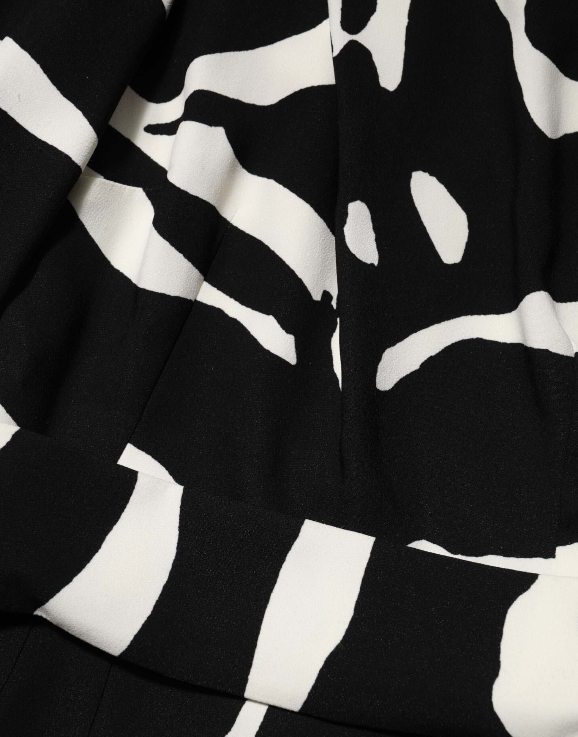 Black and white zebra print fabric