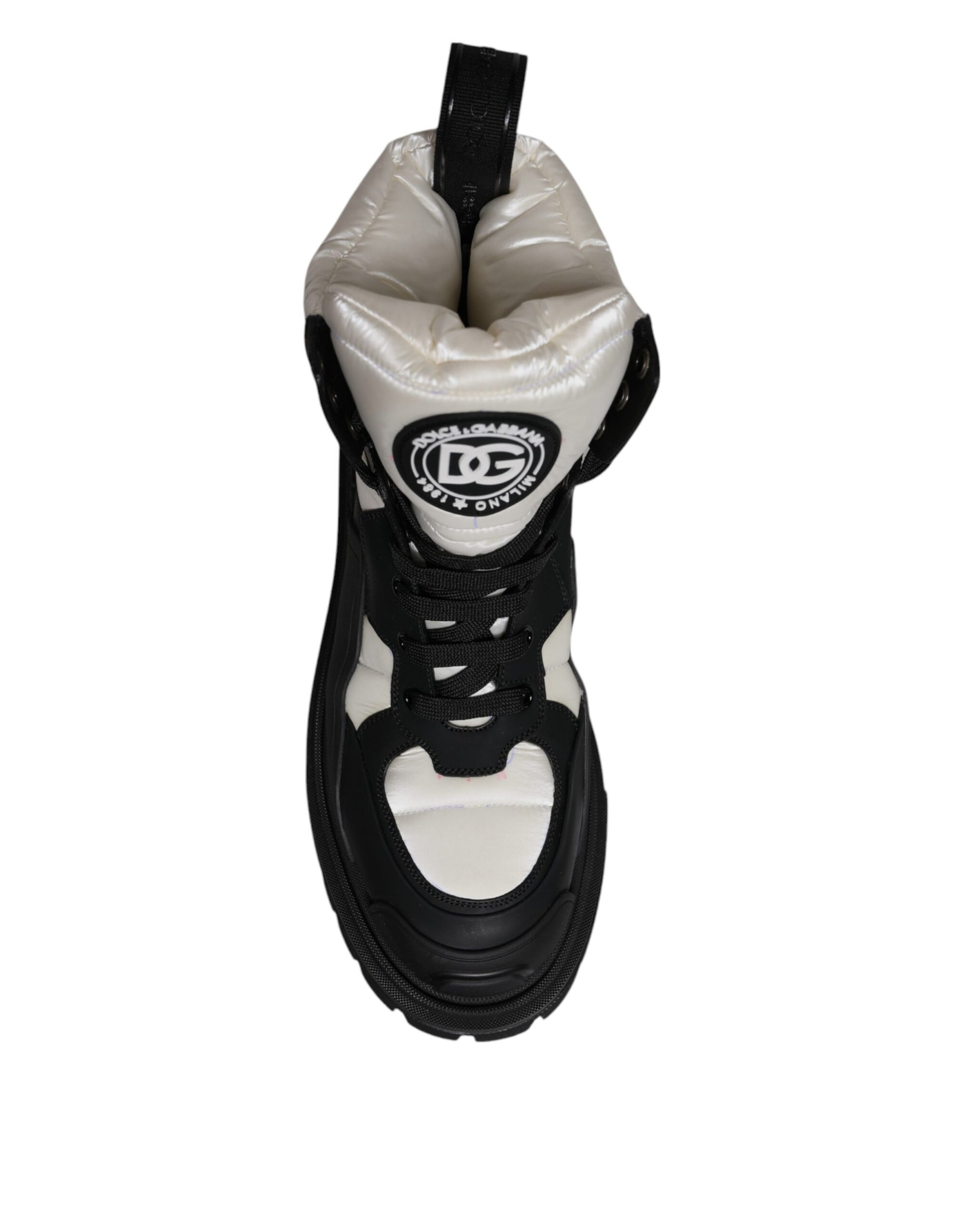 Black and white athletic shoe
