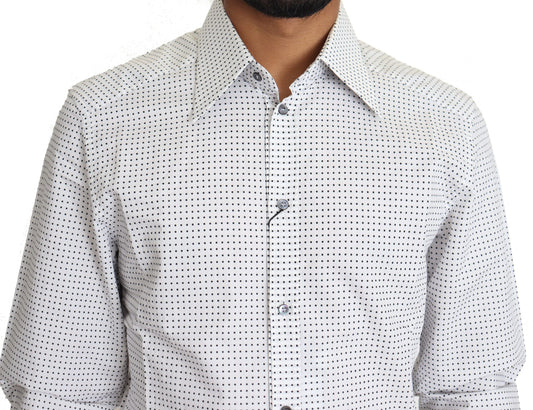 Man wearing a patterned shirt