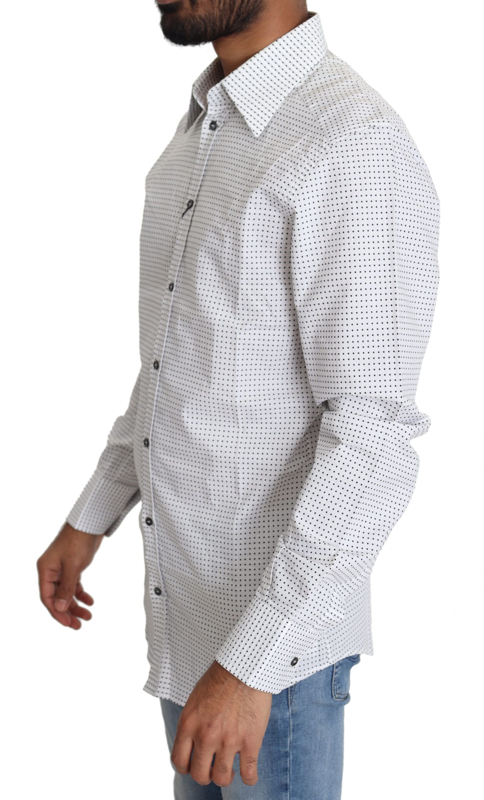 Man wearing a patterned shirt