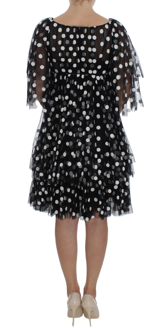 Black dress with sequins and fringe details