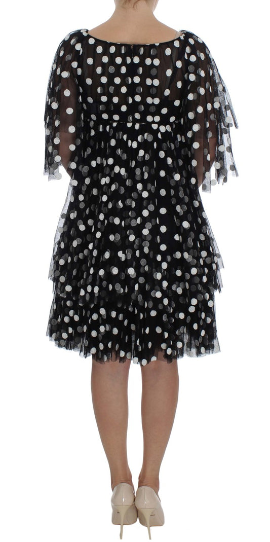 Black dress with sequins and fringe details