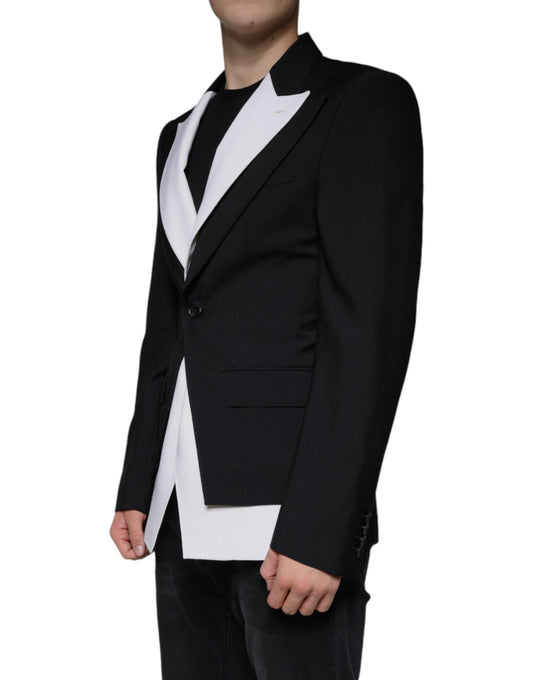 A black and white single breasted blazer from Dolce & Gabbana