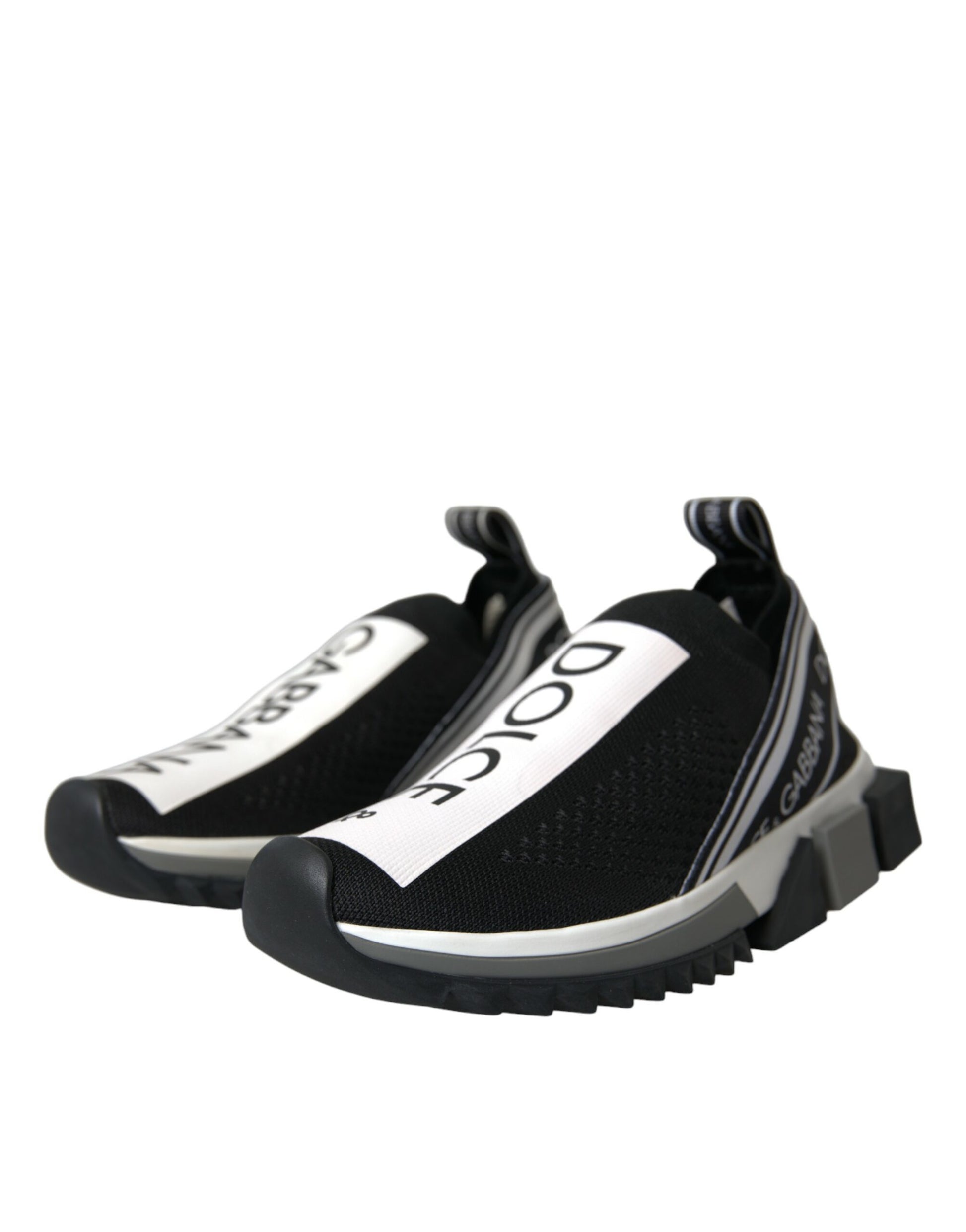 Black and white athletic shoe