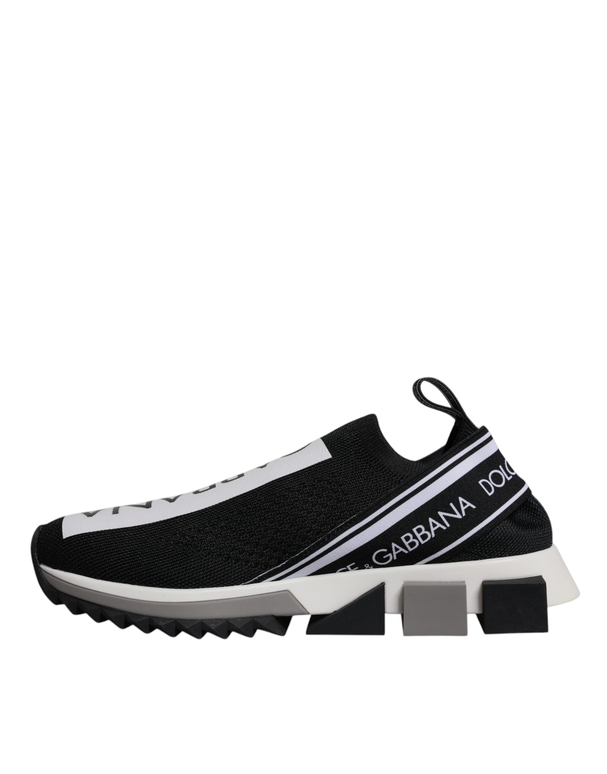 Black and white sneaker with laces