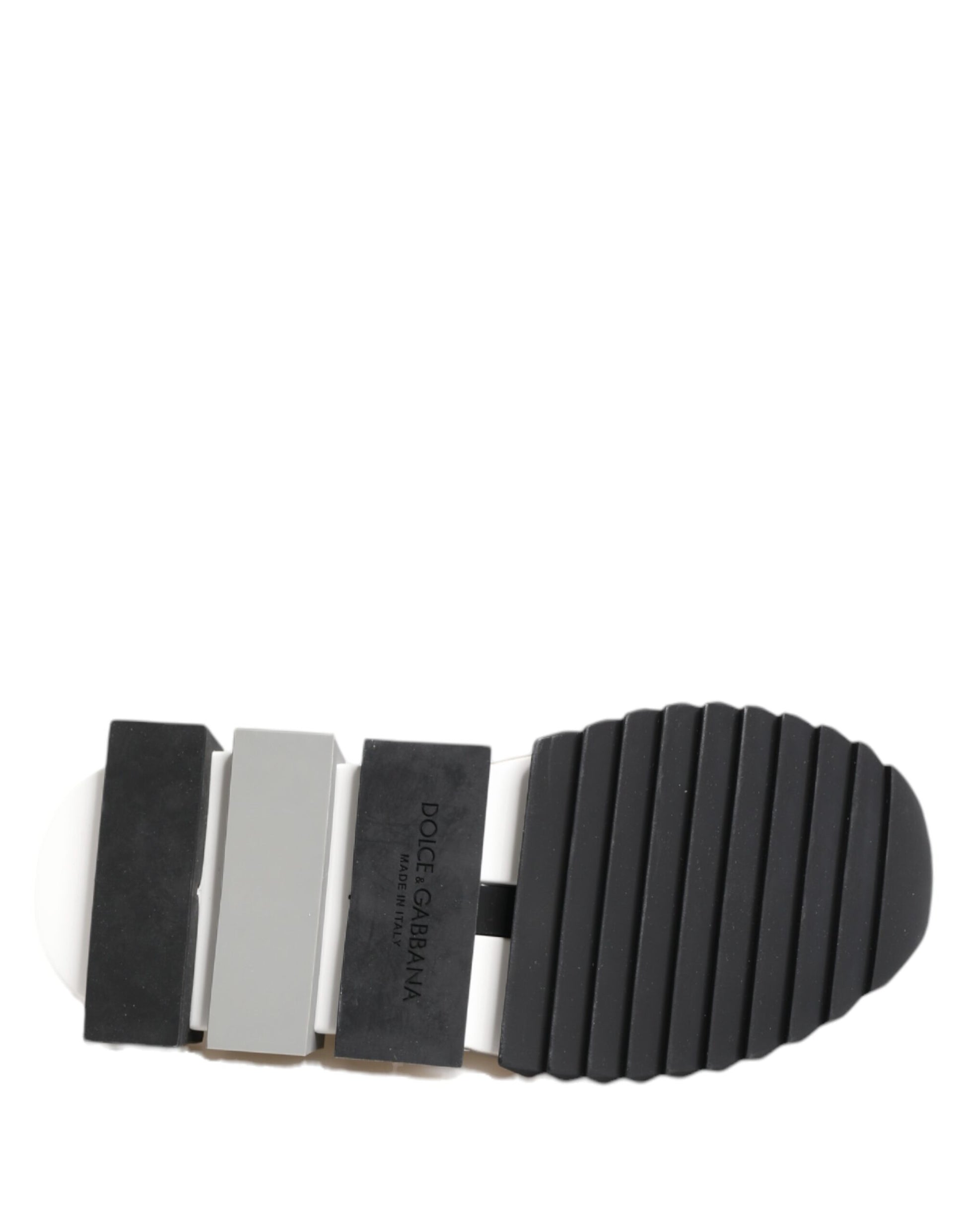 Black shoe with silver buckle