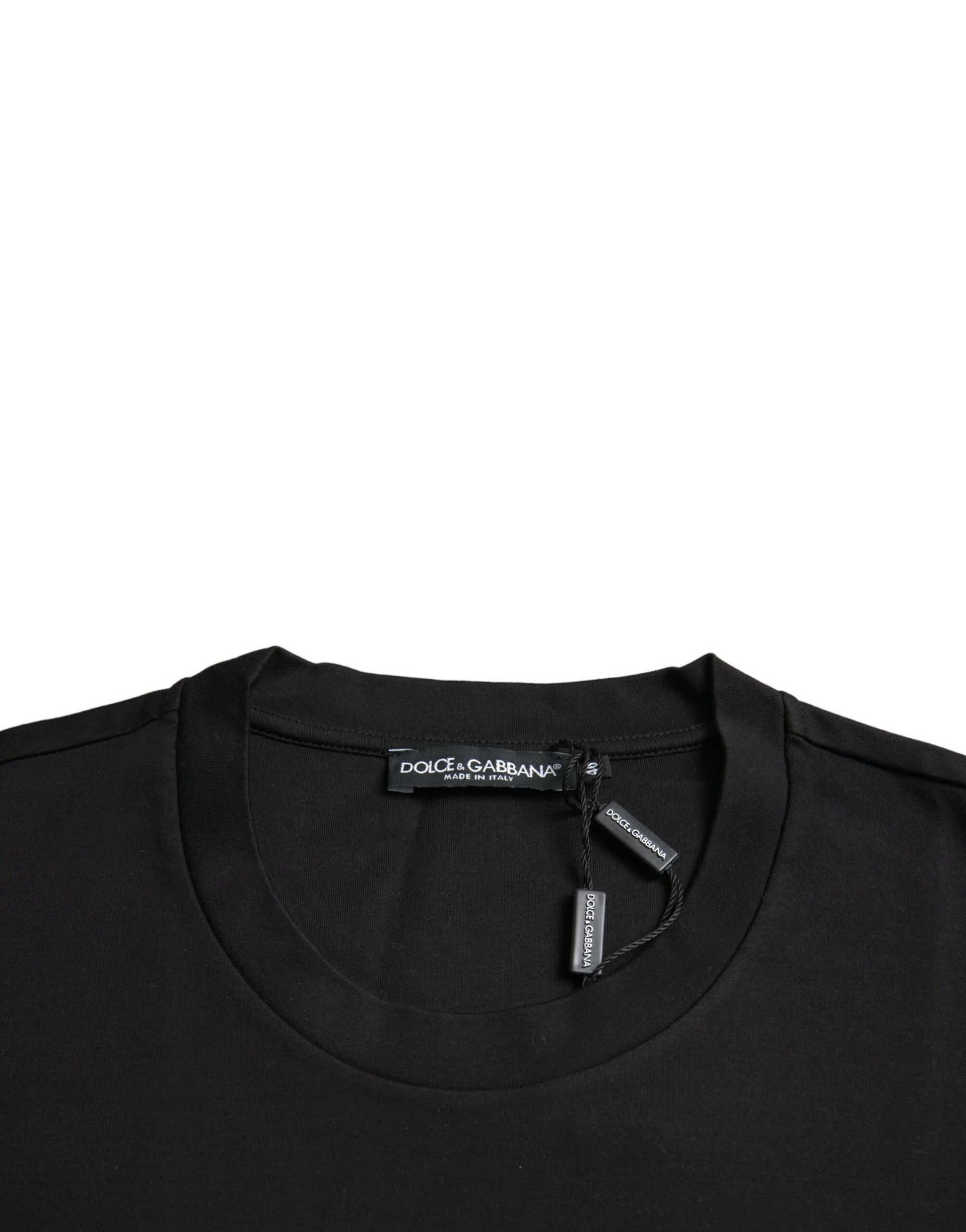 Black t-shirt on hanger
