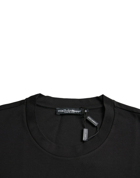 Black t-shirt on hanger