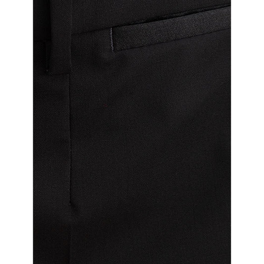 A pair of black wool dress pants by Dolce & Gabbana