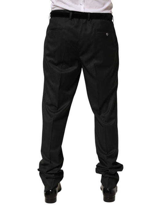 A pair of black wool formal dress pants from Dolce & Gabbana