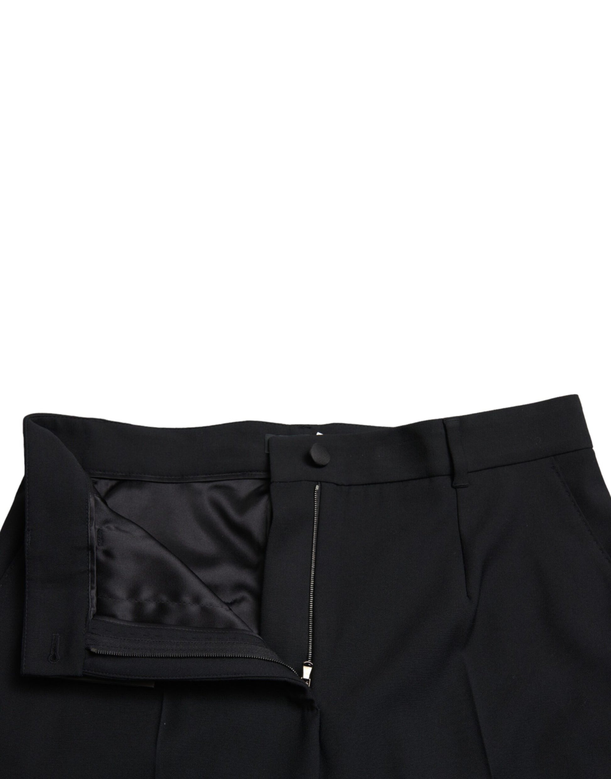 Black pants with zippered side pockets