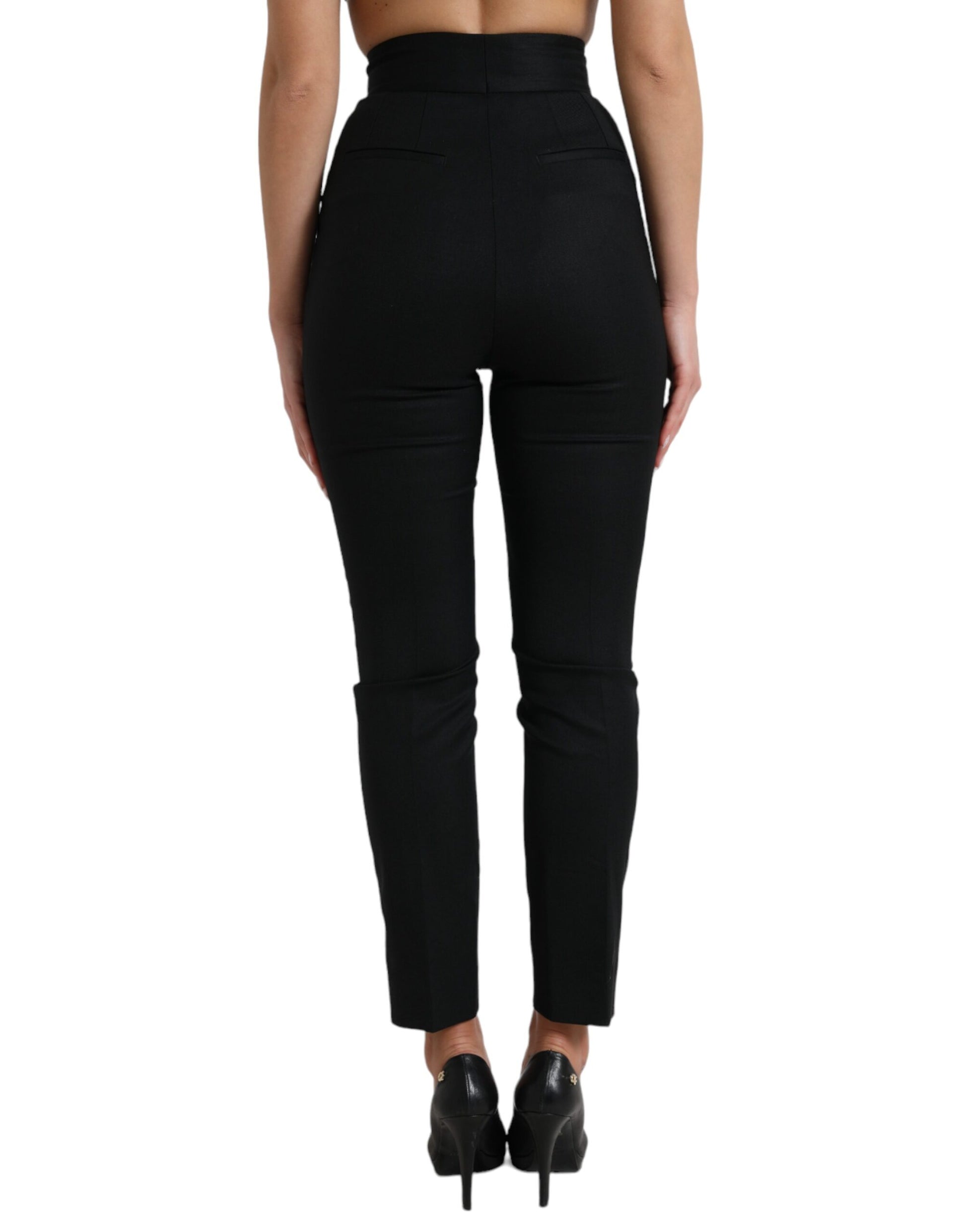 Pair of black high waisted pants