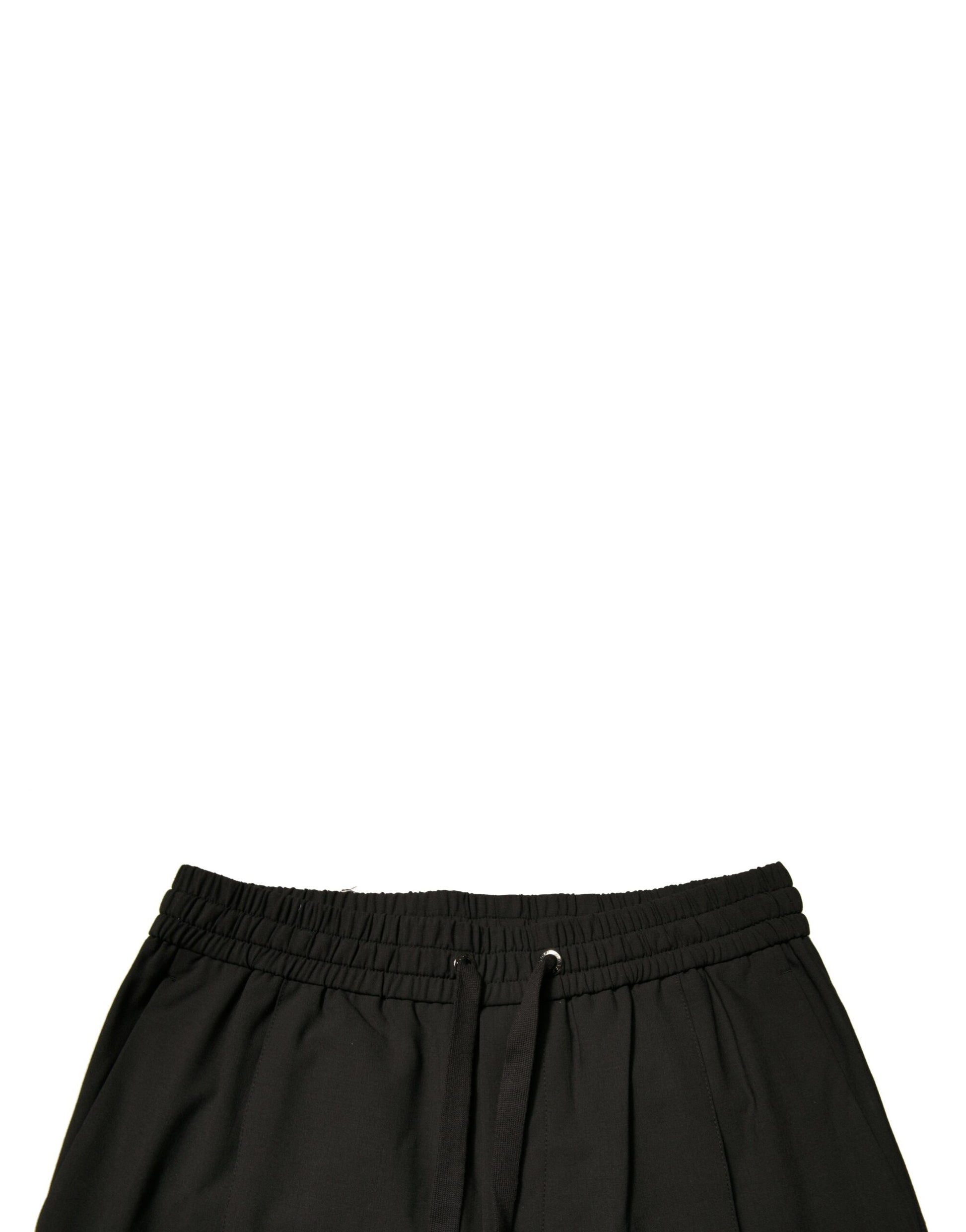Black shorts with white stripe on side