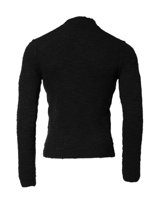 Black long sleeve sweater on mannequin