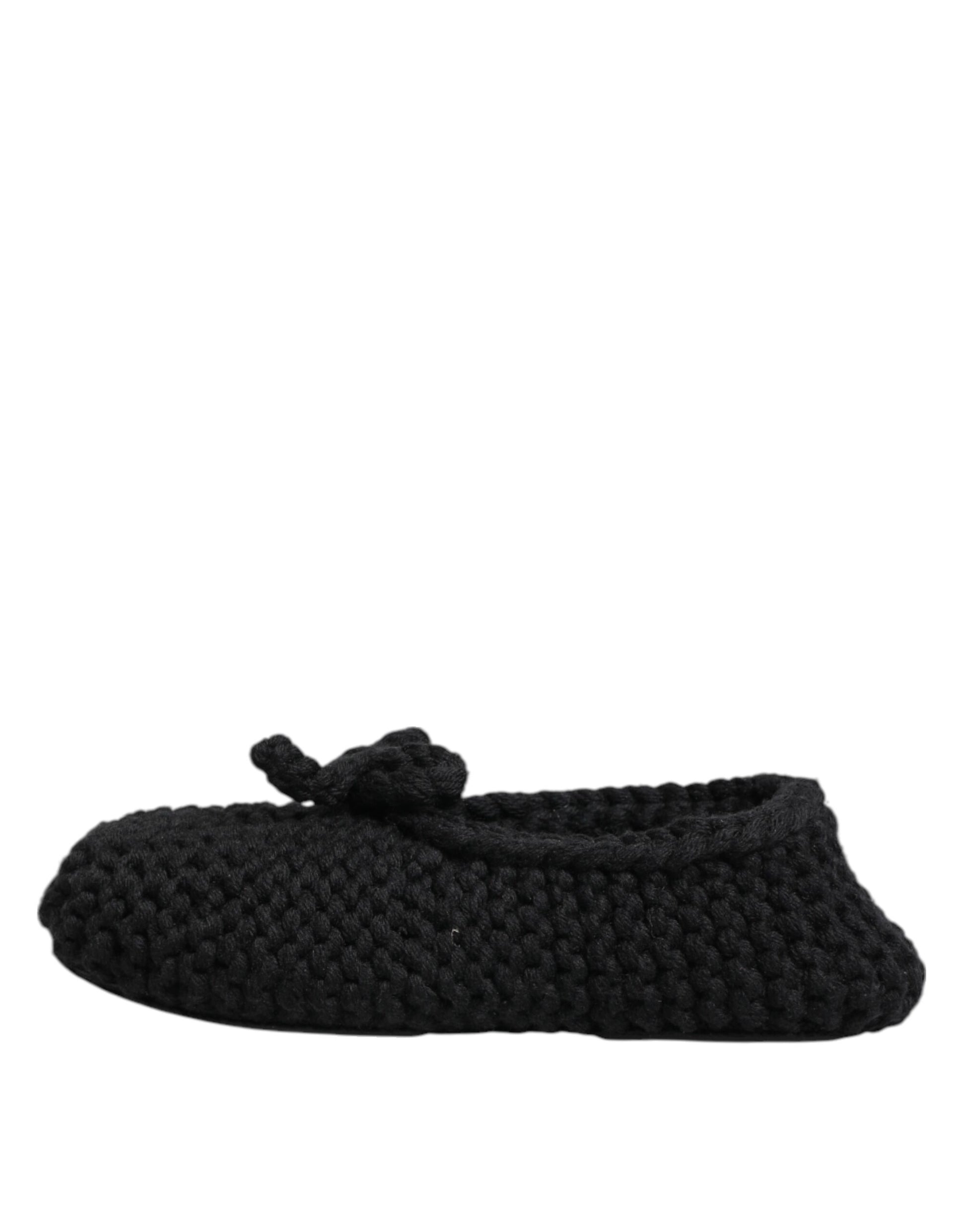 Black crochet baby booties