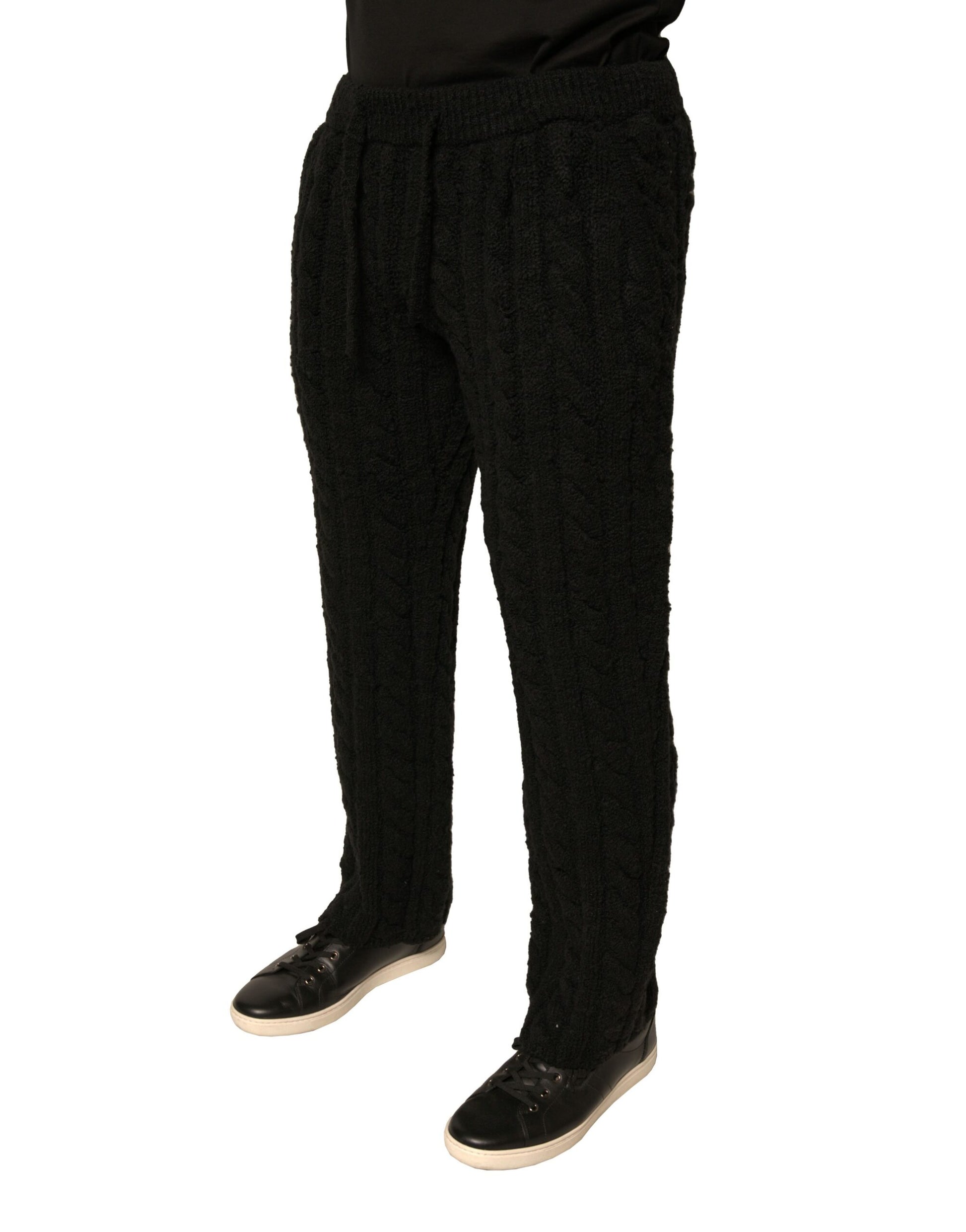 Pair of black sweatpants