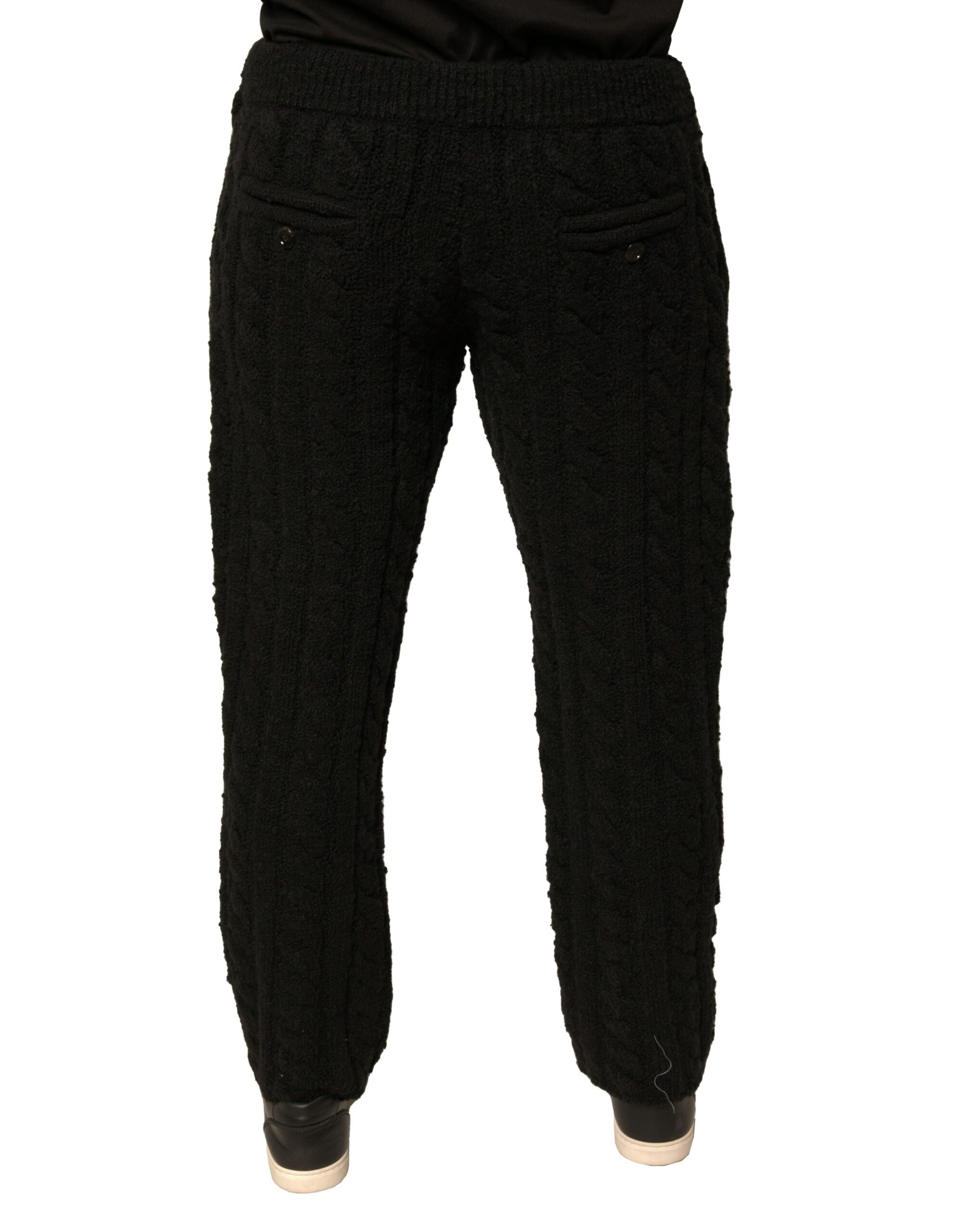 Pair of black sweatpants